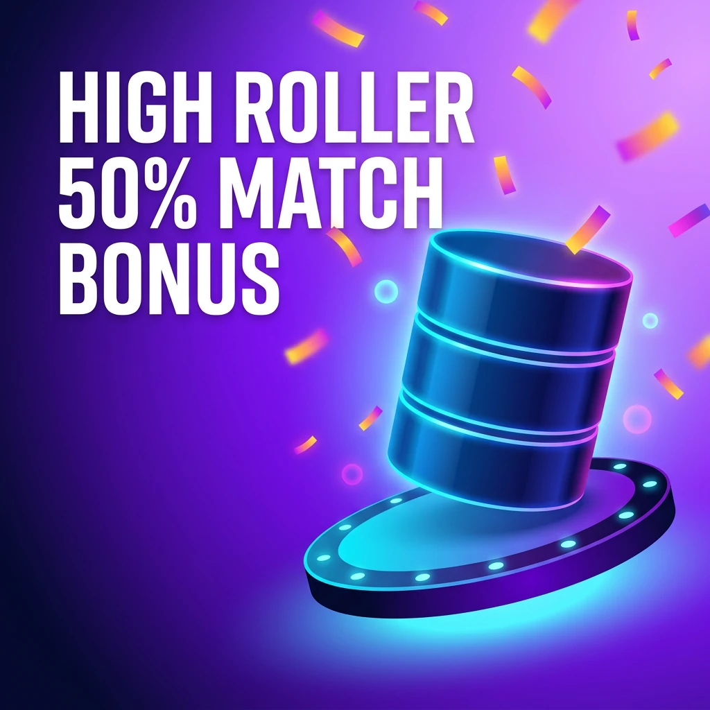 High Roller 50% Match Bonus